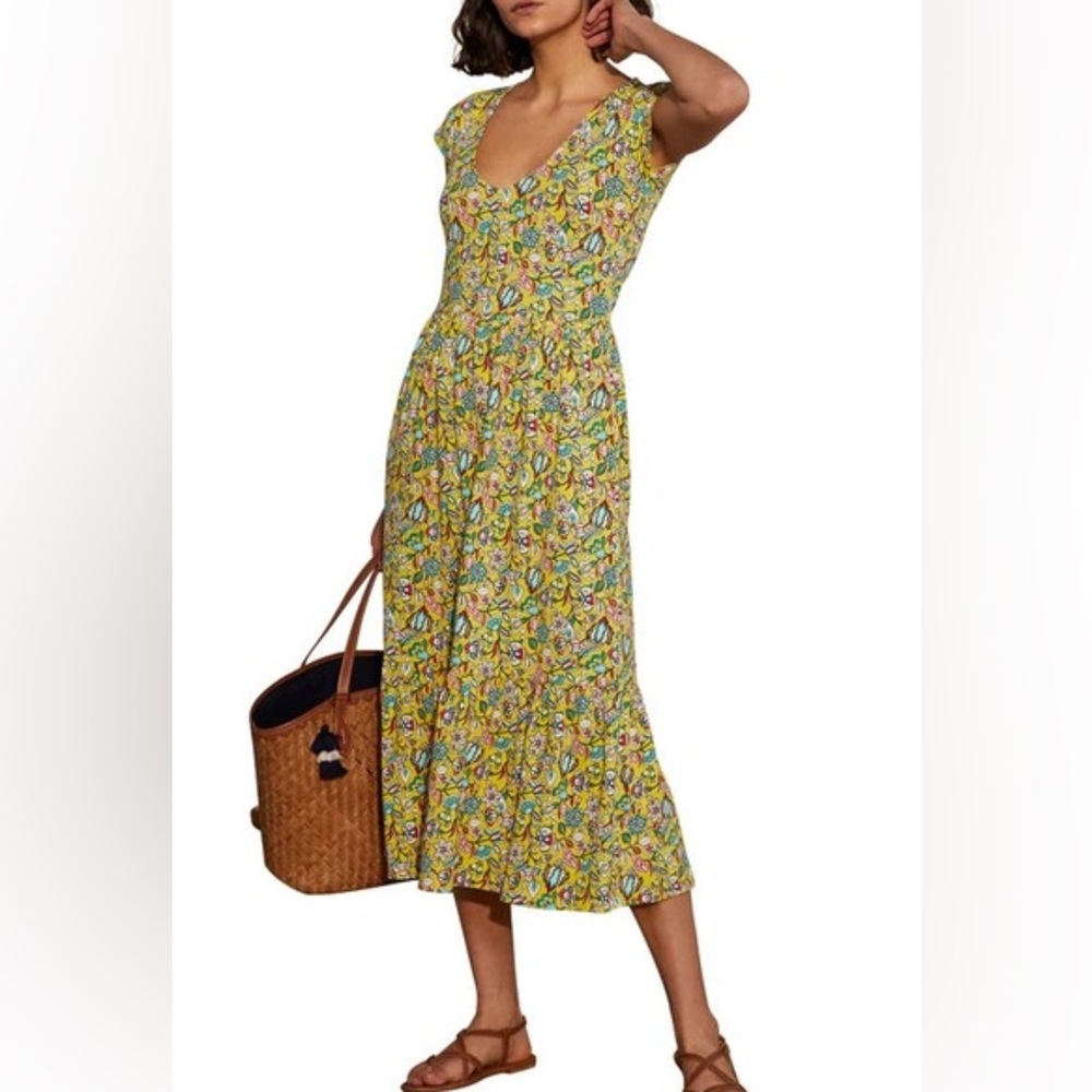 Boden Tiered Midi Dress